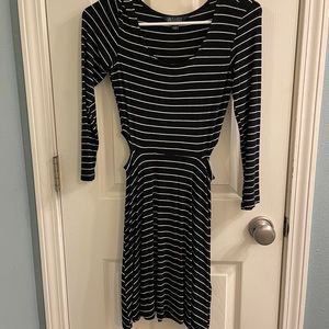 Mid Sleeve Cut Out Fitted Dress